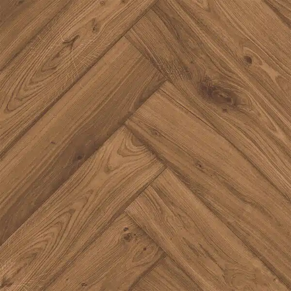 Eiken visgraat vloer van De Vloeren Kenner in de kleur Exotic Brown